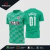 Arte Vetor Estampa Camisa de Futebol
