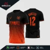 Arte Vetor Estampa Camisa de Futebol