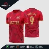 Arte Vetor Estampa Camisa de Futebol