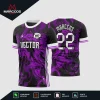Arte Vetor Estampa Camisa de Futebol