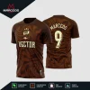 Arte Vetor Estampa Camisa de Futebol