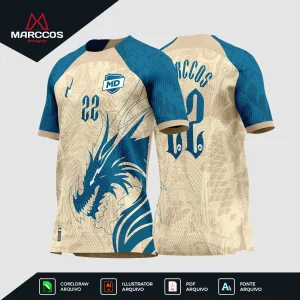 Arte Camisa de Interclasse Dragão