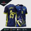 Arte Estampa Vetor Camisa de Interclasse Lobo