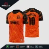 Arte Estampa Vetor Camisa de Futebol