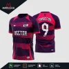 Arte Vetor Camisa de Futebol Editável Sublimação