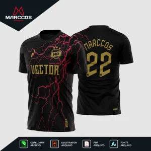 Arte Camisa Futebol Raios Trovão Arte Camisa Futebol Raios Trovão