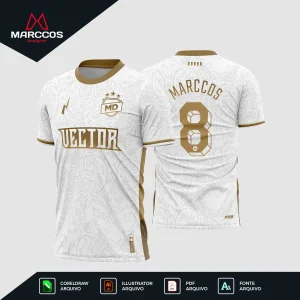 Arte Vetor Camisa de Futebol Floral Arte Vetor Camisa de Futebol Floral