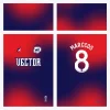 Arte Vetor Estampa Camisa de Futebol