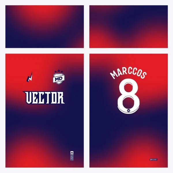 Arte Vetor Estampa Camisa de Futebol