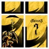 Arte Estampa Vetor Camisa de Interclasse Fênix Dourada