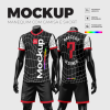 Mockup Uniforme de Futebol Camisa e Short