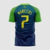 Arte Estampa Vetor Camisa de Futebol Azul e Verde