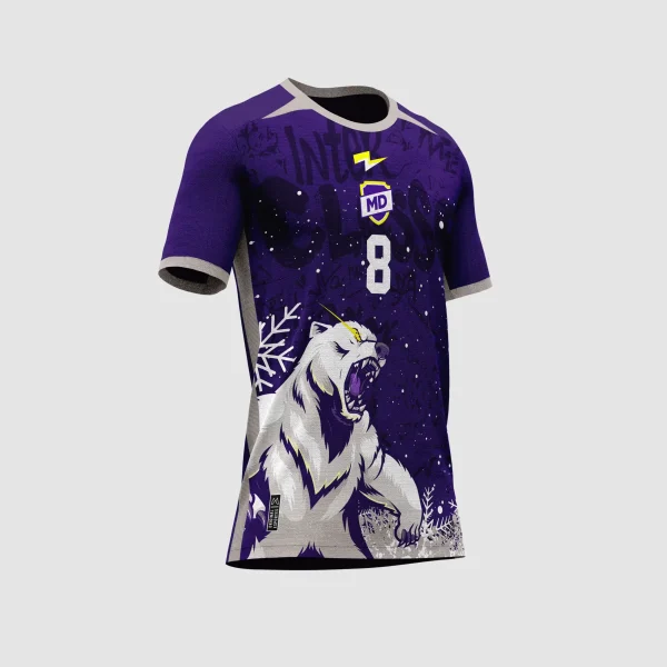 Arte Estampa Vetor Camisa de Interclasse Urso