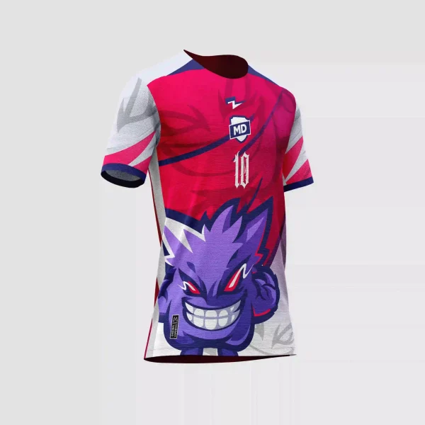 Arte Estampa Vetor Camisa de Interclasse Gengar