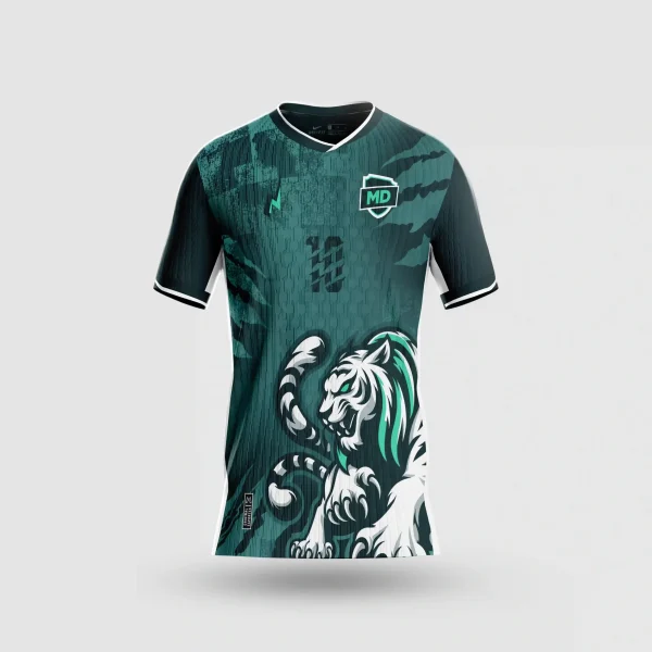 Arte Estampa Vetor Camisa de Interclasse Tigre