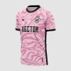 Arte Estampa Vetor Camisa de Futebol Rosa