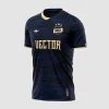Arte Estampa Vetor Camisa de Futebol Azul Marinho
