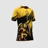 Arte Estampa Vetor Camisa de Interclasse Fênix Dourada