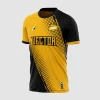 Arte Estampa Vetor Camisa de Futebol Amarela e Preta