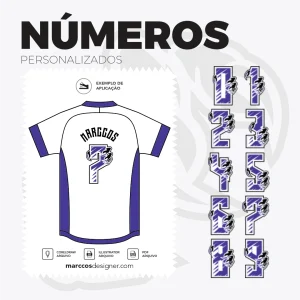 Numeros Personalizados com Garras
