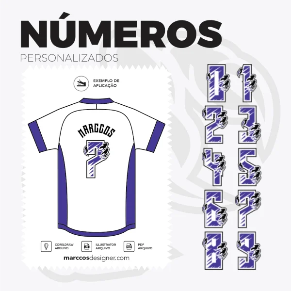 Numeros Personalizados com Garras