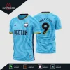 Arte Estampa Vetor Camisa de Futebol Azul
