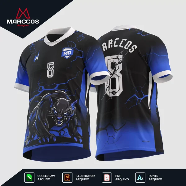 Arte Camisa de Interclasse Pantera Raios
