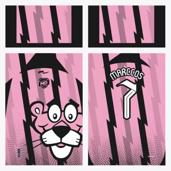 Arter Camisa Interclasse Pantera Cor de Rosa