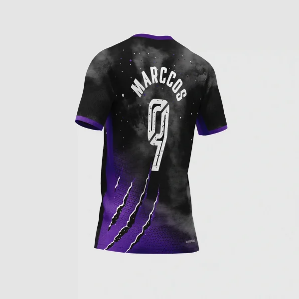 Arte Vetor Camisa para Interclasse Pantera Preta e Roxa