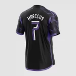 Vetor Camisa Futebol Preta e Roxa