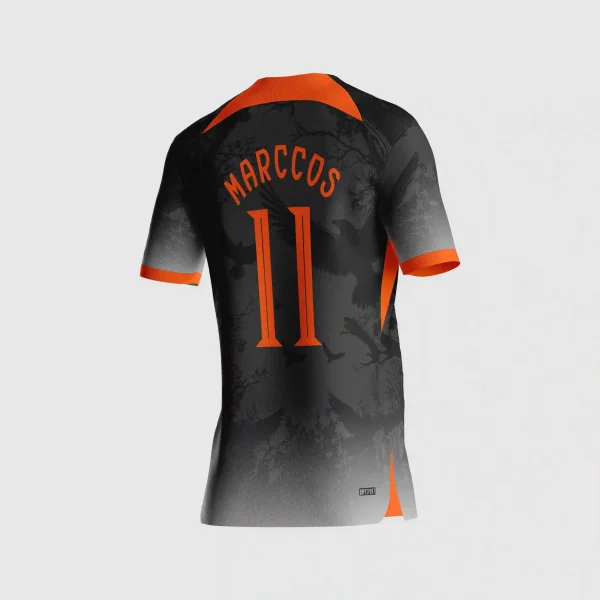 Arte Estampa Vetor Camisa de Interclasse Corvo Floresta