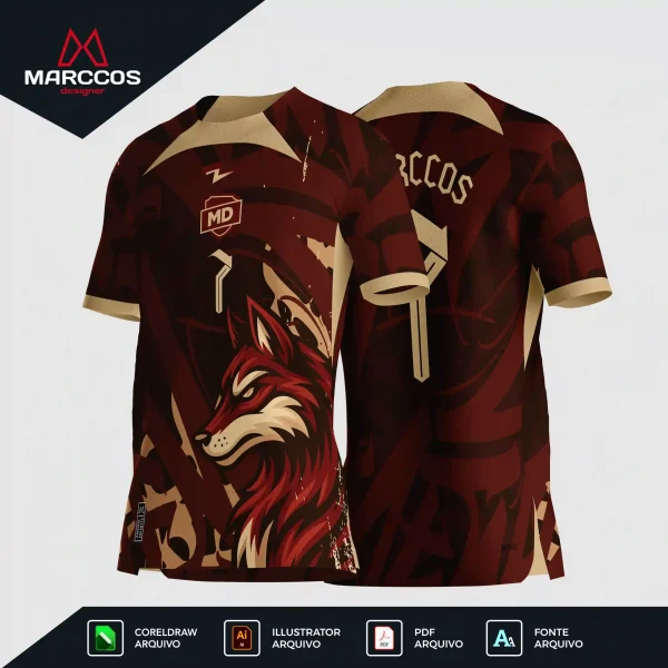 Arte Camisa Interclasse Raposa