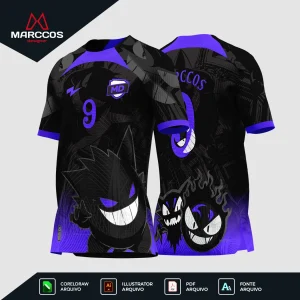 Arte Vetor Camisa para InterClasse Gengar