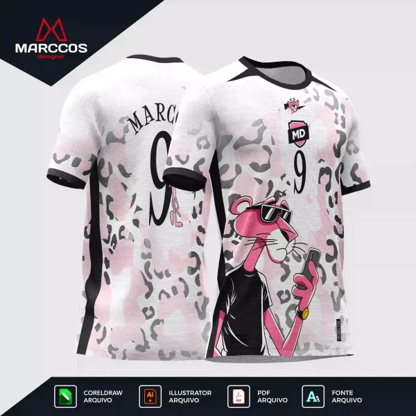 Arter Camisa Interclasse Pantera Cor de Rosa