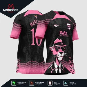 Arter Camisa Interclasse Pantera Cor de Rosa