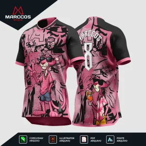 Arter Camisa Interclasse Pantera Cor de Rosa