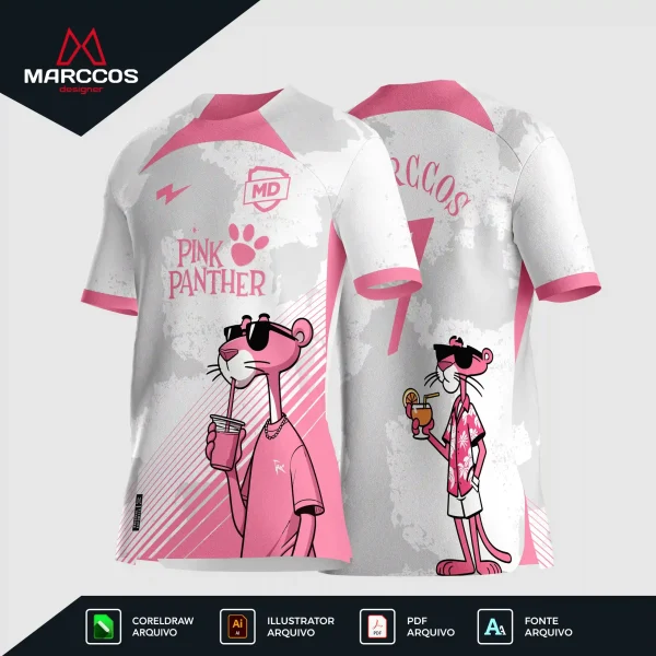 Arter Camisa Interclasse Pantera Cor de Rosa