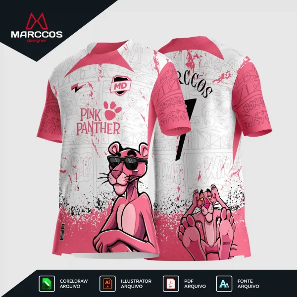 Arter Camisa Interclasse Pantera Cor de Rosa