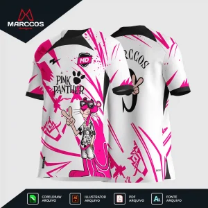 Arter Camisa Interclasse Pantera Cor de Rosa