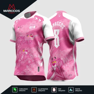 Arter Camisa Interclasse Pantera Cor de Rosa