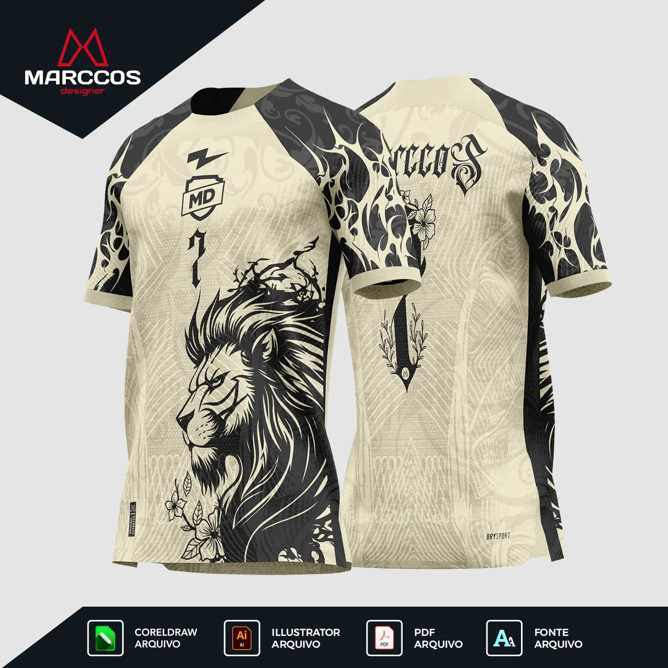 Arte Camisa Interclasse Leao Selva – 0123