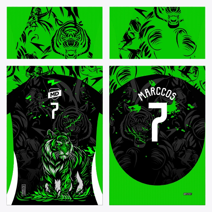 Arte Camisa Interclasse Tigre