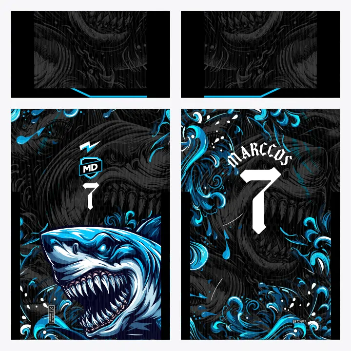 Arte Camisa Interclasse Tubarão