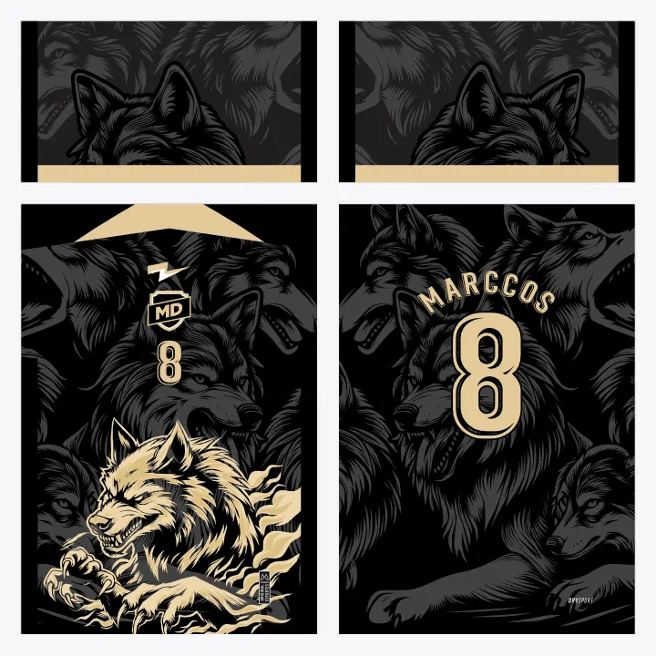 Arte Camisa Interclasse Lobo