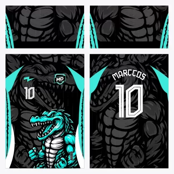 Arte Camisa Interclasse Crocodilo