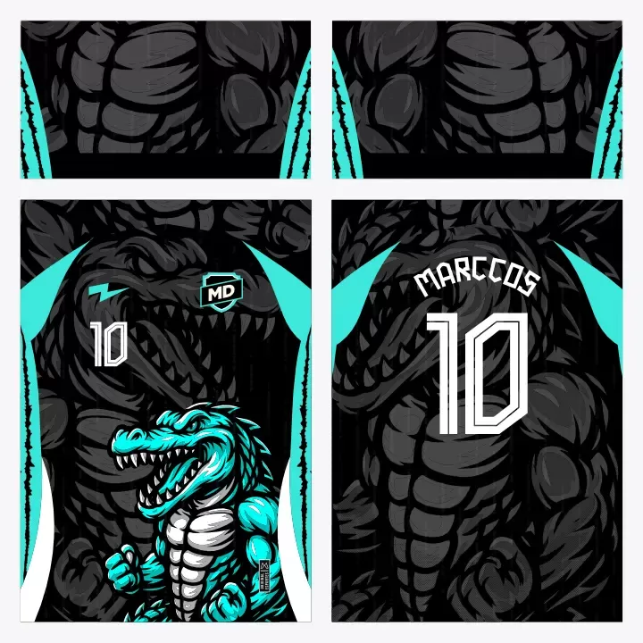 Arte Camisa Interclasse Crocodilo