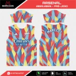 Arte Vetor Camisa Arsenal Pré-Jogo 2025.2026