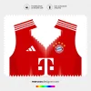Arte Vetor Camisa Bayern de Munique Titular 2025.2026