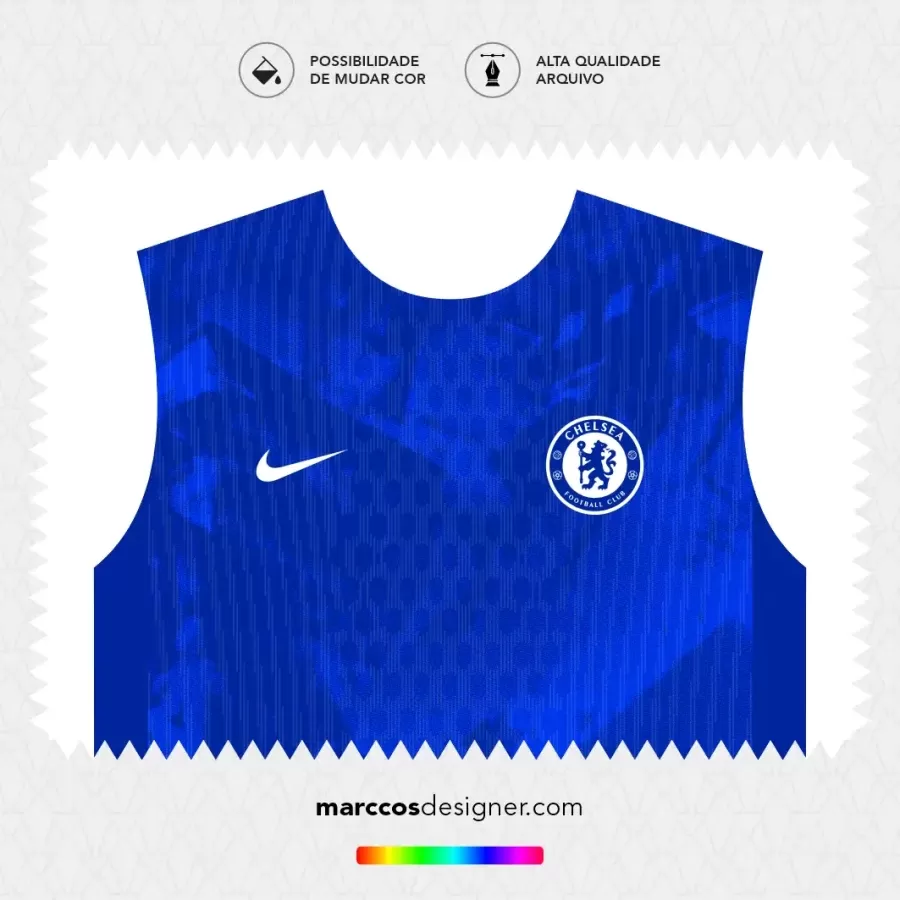 Arte Vetor Camisa Chelsea Titular 2025.2026