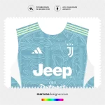 Arte Vetor Camisa Juventus Reserva 2025.2026